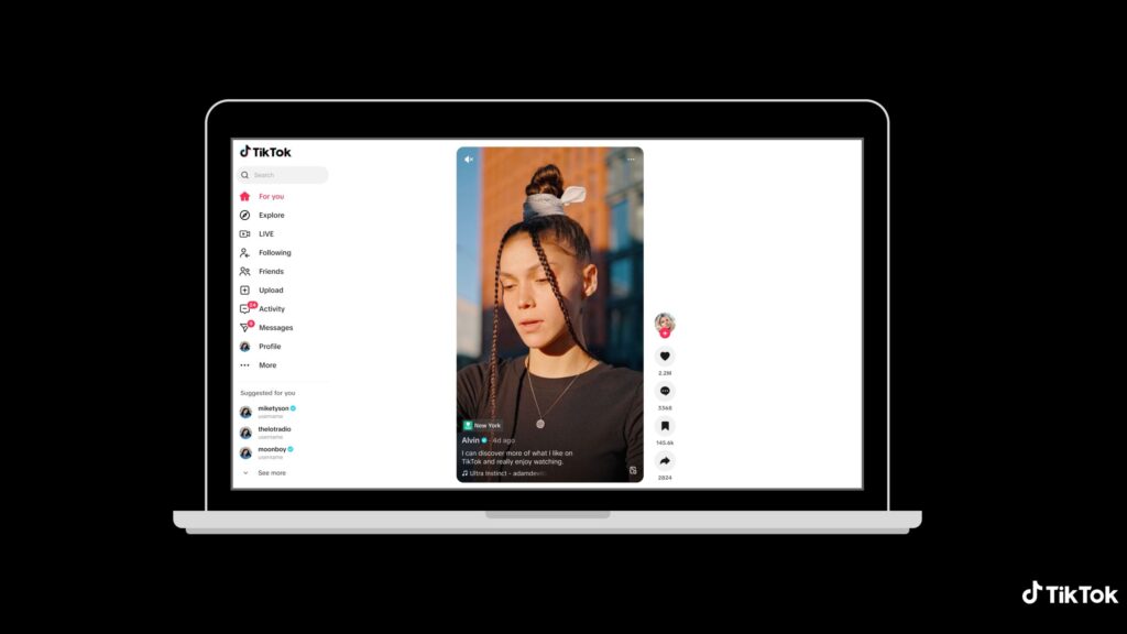 tiktok-channels-youtube-with-a-major-desktop-update-for-endless-browsing